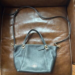 Coach Black Leather Women's Bag